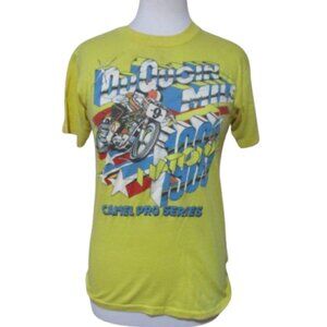 Vintage 1980s 80s Camel Series Pro Motocross Duquoin Illinois Mile Tee Shirt